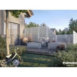 Aitaelementti Palmako Nina2 WTPNT 900x1800mm valkoinen, 5kpl/pkt