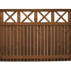 Aitaelementti Raja A86R 1600x2200 mm pystylauta + koristeristikko ruskea