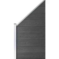 Aitapaneelisarja WPC 965 x(105-186) cm musta