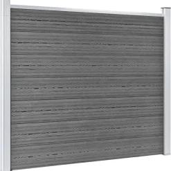 Aitapaneeli WPC 180x146 cm harmaa