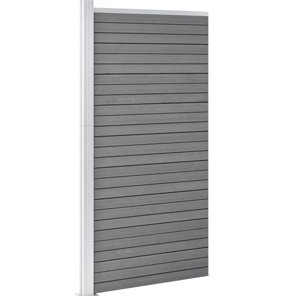 Aitapaneeli WPC 95x186 cm musta