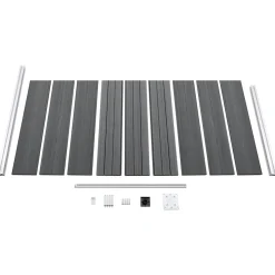 Aitapaneeli WPC 95x186 cm musta