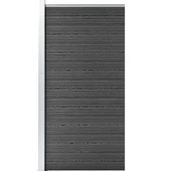 Aitapaneeli WPC 95x186 cm musta