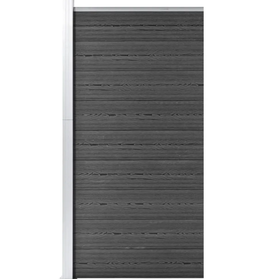 Aitapaneeli WPC 95x186 cm musta