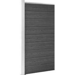 Aitapaneeli WPC 95x186 cm musta