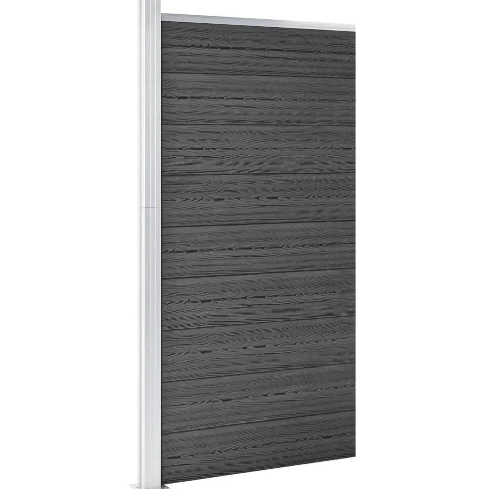 Aitapaneeli WPC 95x186 cm musta