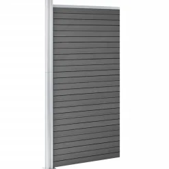 Aitapaneeli WPC 95x186 cm musta