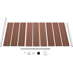 Aitapaneeli WPC 95x186 cm musta