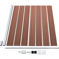 Aitapaneeli WPC 175x146 cm ruskea