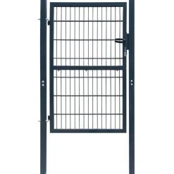 Aitaportti yksiovinen antrasiitin harmaa 106x170cm