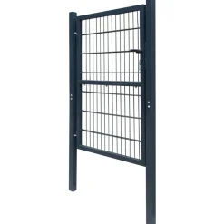 Aitaportti yksiovinen antrasiitin harmaa 106x230cm