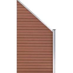 Aitasarja 1 neliöpaneeli + 1 vinopaneeli WPC 273x186 cm ruskea