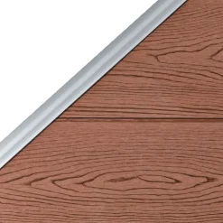 Aitasarja 1 neliöpaneeli + 1 vinopaneeli WPC 273x186 cm ruskea