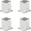 Aitatolpan jalat 4kpl galvanoitu 101mm