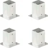 Aitatolpan jalat 4kpl galvanoitu 91mm