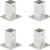 Aitatolpan jalat 4kpl galvanoitu 71mm