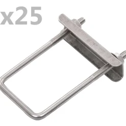 Aitatolpan U-liitin 60x40mm 25kpl