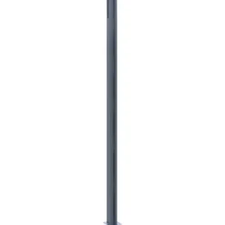 Aitatolpat 185cm, alumiini, tummanharmaa, eri pakkauskokoja