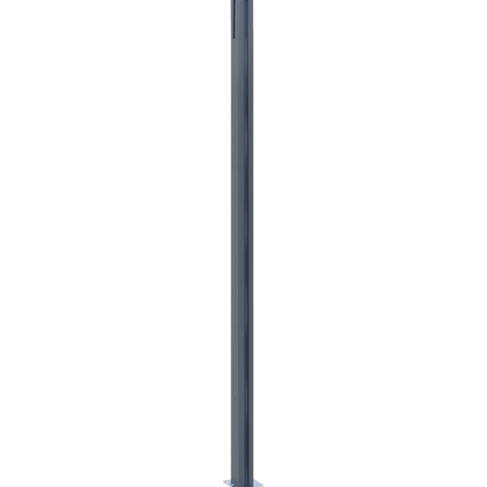 Aitatolpat 185cm, alumiini, tummanharmaa, eri pakkauskokoja