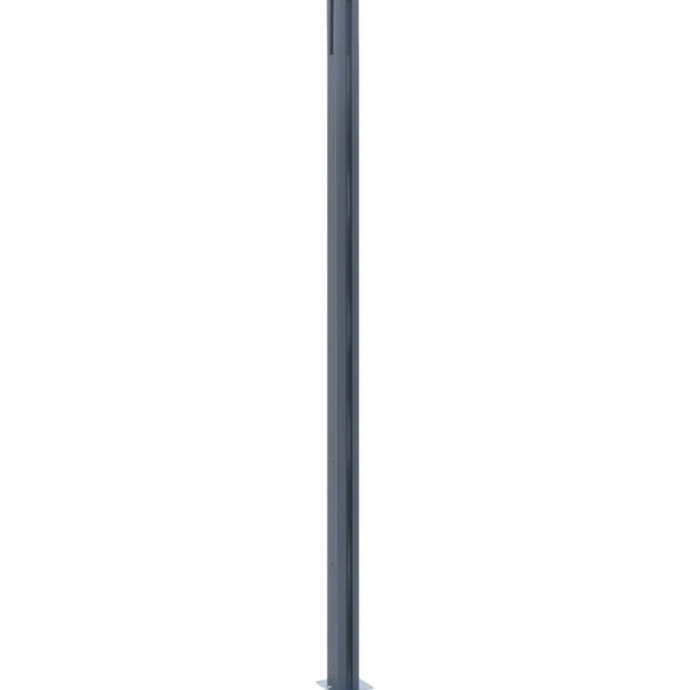Aitatolpat 185cm, alumiini, tummanharmaa, eri pakkauskokoja