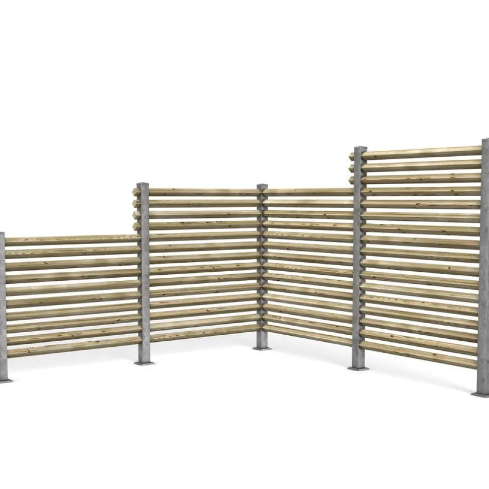 Aitatolppa Jabo Öckerö kulma, 70x70x715mm harmaa