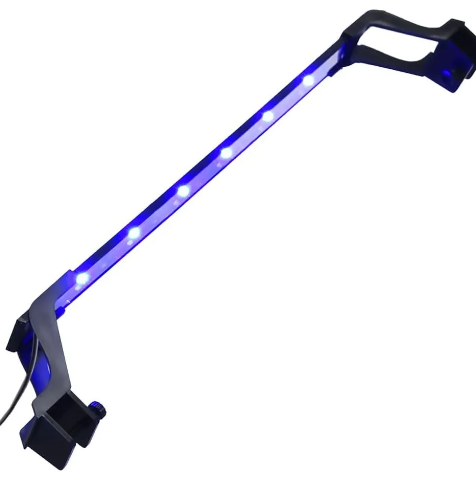 Akvaarion LED-valo kiinnittimillä 55-70 cm valkoinen