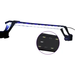 Akvaarion LED-valo kiinnittimillä 55-70 cm valkoinen