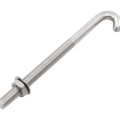 Ankkuroitu J-pultti mutteri ja aluslevy M8x120mm 25kpl