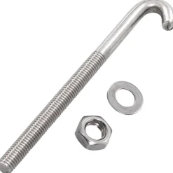 Ankkuroitu J-pultti mutteri ja aluslevy M8x120mm 25kpl