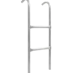 2-askelmaiset trampoliinin tikkaat, teräs, hopea, 82,5 cm