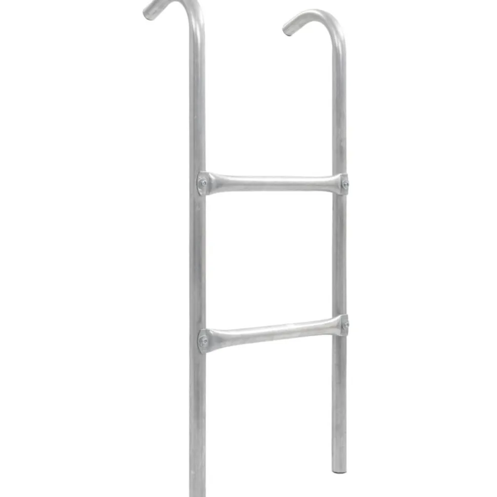 2-askelmaiset trampoliinin tikkaat, teräs, hopea, 82,5 cm