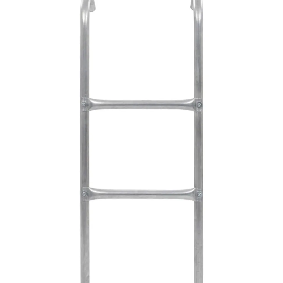 2-askelmaiset trampoliinin tikkaat, teräs, hopea, 82,5 cm