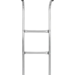 2-askelmaiset trampoliinin tikkaat, teräs, hopea, 82,5 cm