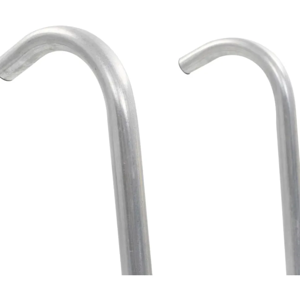 2-askelmaiset trampoliinin tikkaat, teräs, hopea, 82,5 cm