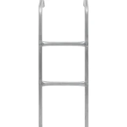 2-askelmaiset trampoliinin tikkaat, teräs, hopea, 102,6 cm