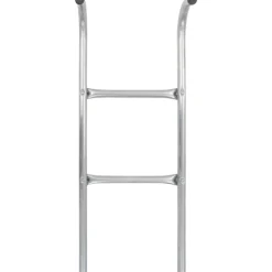2-askelmaiset trampoliinin tikkaat, teräs, hopea, 102,6 cm