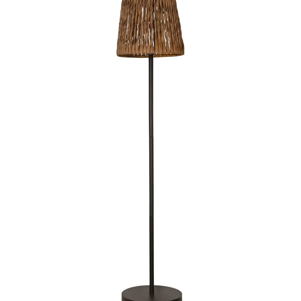 Aurinkokennolattiavalaisin Star Trading Cesta, 102cm, musta/ruskea