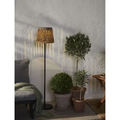 Aurinkokennolattiavalaisin Star Trading Cesta, 102cm, musta/ruskea