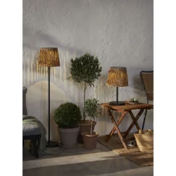 Aurinkokennolattiavalaisin Star Trading Cesta, 102cm, musta/ruskea
