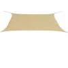Aurinkopurje oxford-kangas suorakaide 4x6 m beige