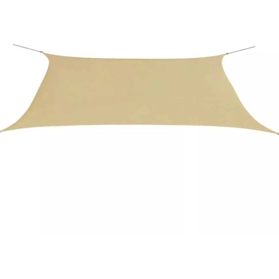 Aurinkopurje oxford-kangas suorakaide 4x6 m beige