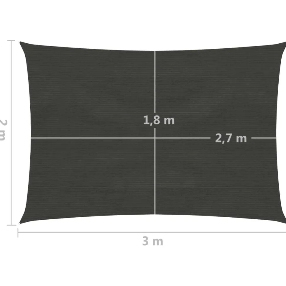 Aurinkopurje suorakulma, HDPE, 160g/m², eri kokoja ja värejä
