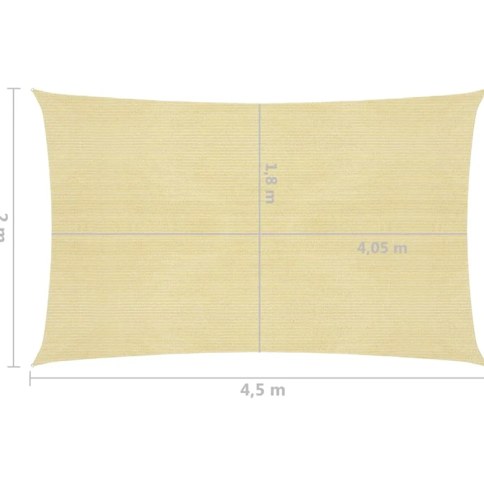 Aurinkopurje suorakulma, HDPE, 160g/m², eri kokoja ja värejä