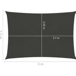 Aurinkopurje suorakulma, HDPE, 160g/m², eri kokoja ja värejä