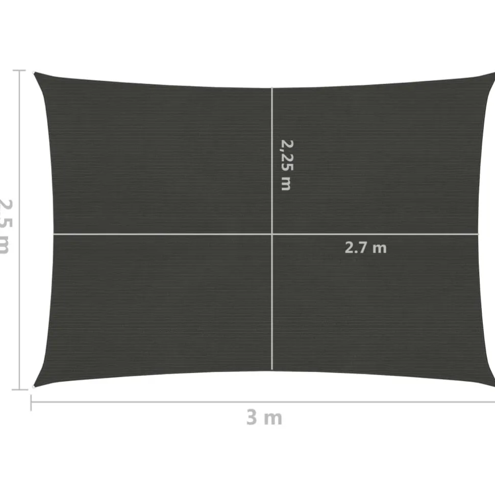 Aurinkopurje suorakulma, HDPE, 160g/m², eri kokoja ja värejä