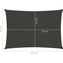 Aurinkopurje suorakulma, HDPE, 160g/m², eri kokoja ja värejä