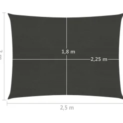 Aurinkopurje suorakulma, HDPE, 160g/m², eri kokoja ja värejä