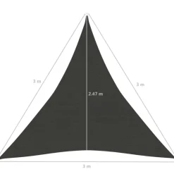 Aurinkopurje 160 g/m² 3x3x3 m HDPE valkoinen