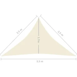 Aurinkopurje 160 g/m² 3x3x3 m HDPE valkoinen