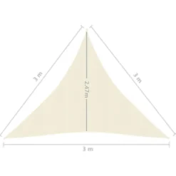 Aurinkopurje 160 g/m² 3x3x3 m HDPE valkoinen